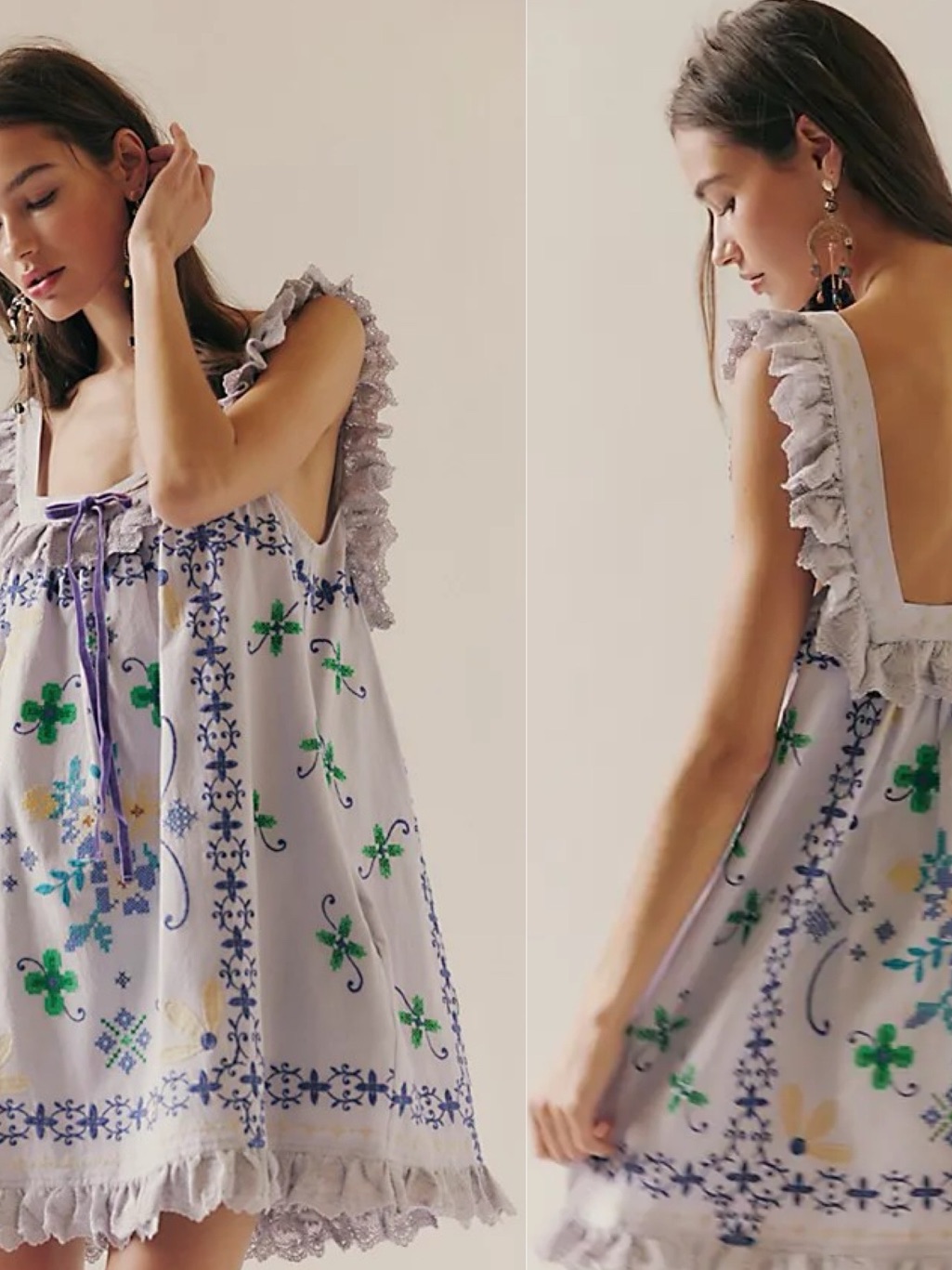 Nwt- Free People Bali Main Squeeze Mini Dress
